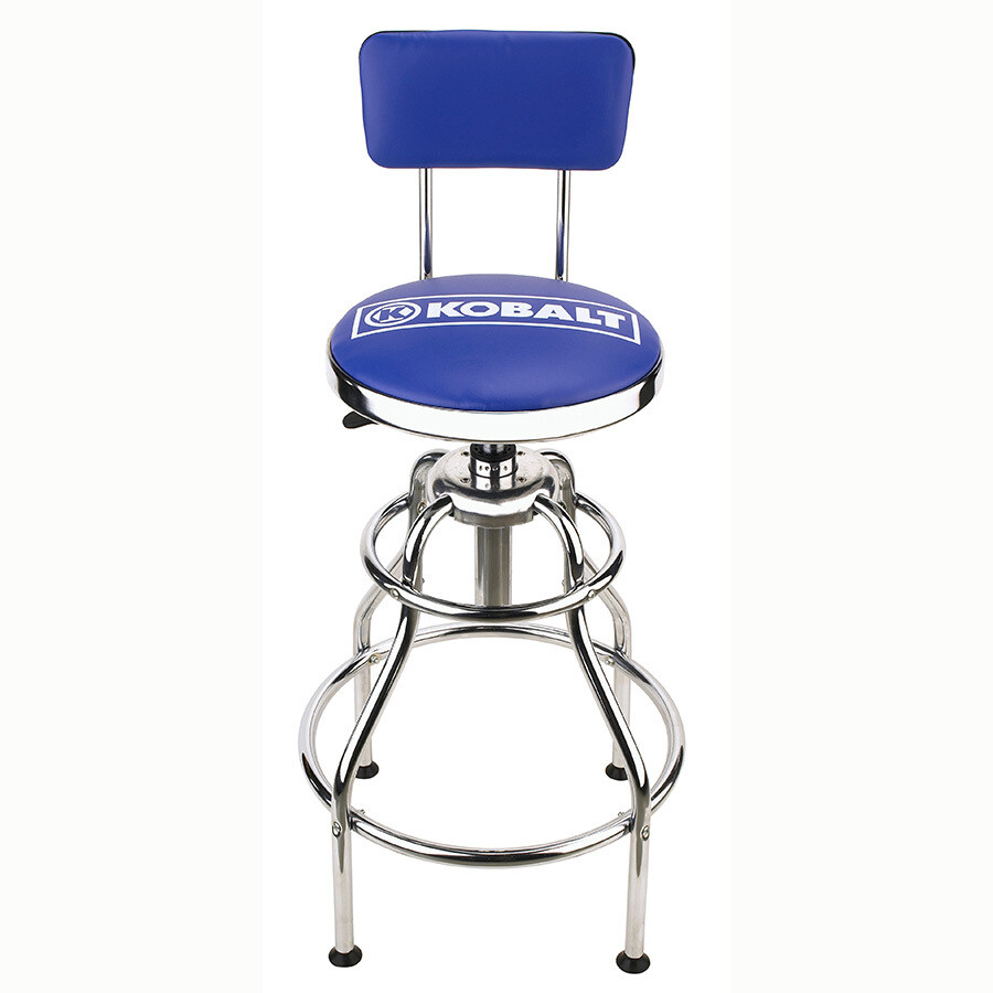 Garage Swivel Mechanics Stool Hydraulic Cushioned work seat w Back Support NEW