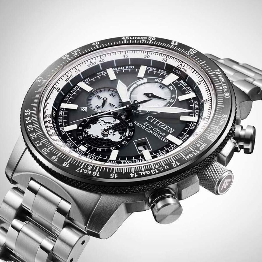 Pre-owned Citizen Promaster By3006-53h Sky Series Geo Trekker Eco Drive Men's Watch