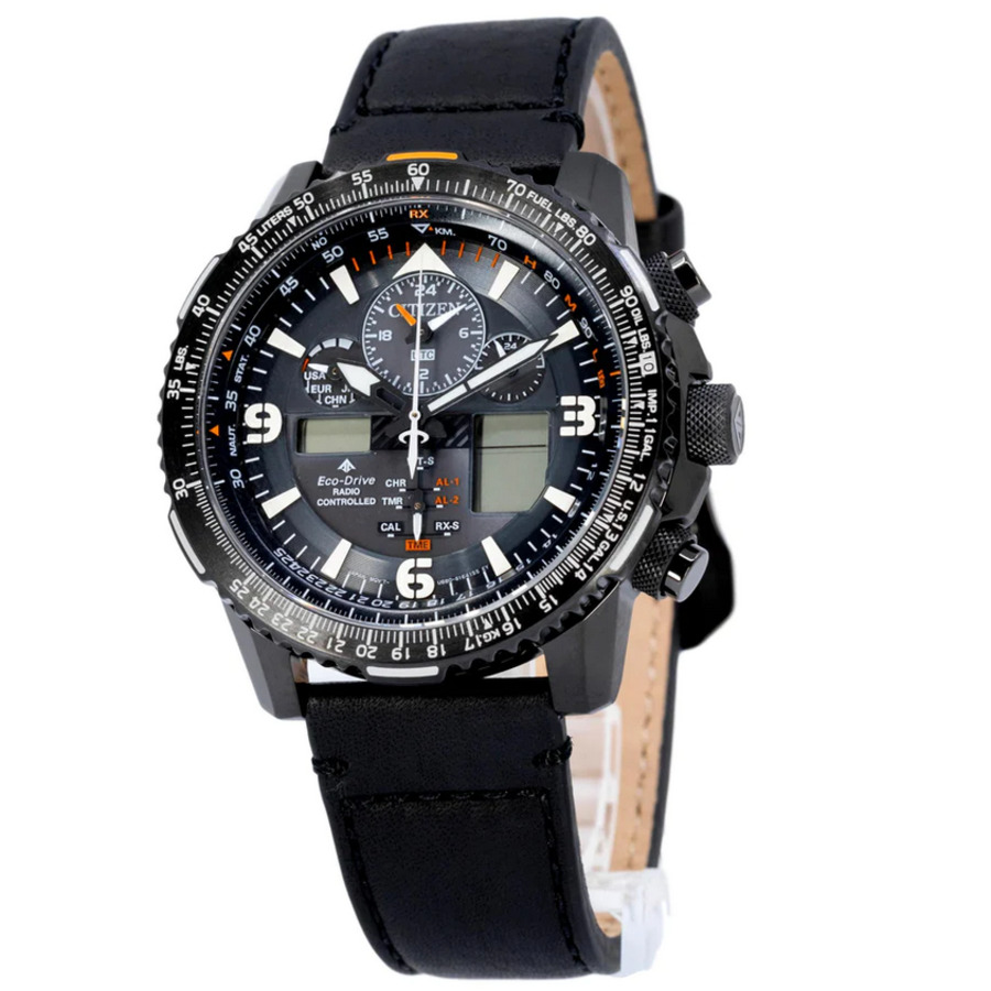 Pre-owned Citizen Promaster Sky World Time Black Dial Jy8085-14h Sapphire Men's Watch
