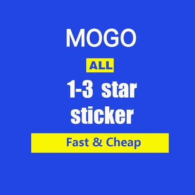 MOGO Stickers  Card 1/2/3 Star  Fast   and Cheap Fast delivery  