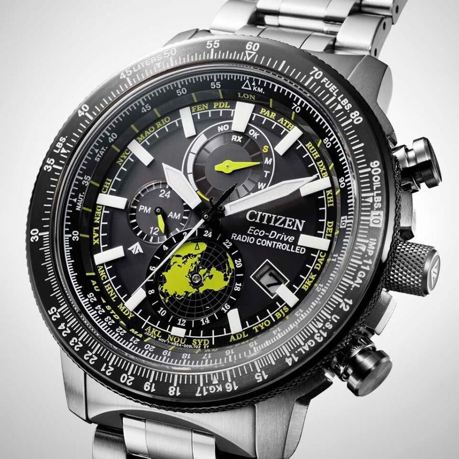 Pre-owned Citizen Promaster By3006-53e Sky Series Geo Trekker Eco Drive Men's Watch