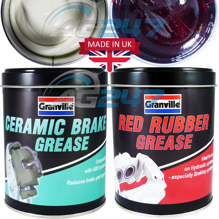 Granville Ceramic Brake Caliper Pads Shoes + Hydraulic Braking Red