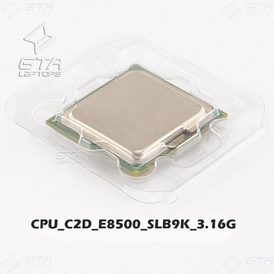 Intel Core 2 Duo E8500 3.16GHz SLB9K LGA775 Dual-Core CPU Working Pull 