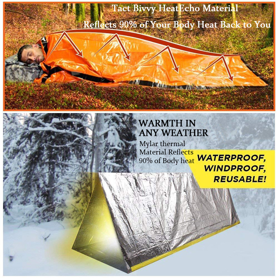 Emergency Sleeping Bag Thermal Waterproof For Outd In Sporting Goods Outdoor Sports Camping Hiking Emergency Gear Other Emergency Gear Ebay For Blanja