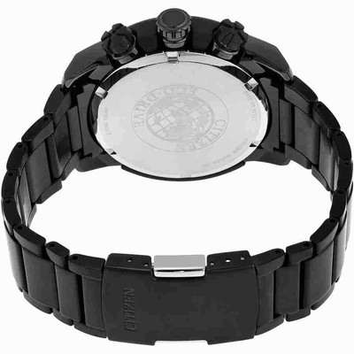 Pre-owned Citizen Ecosphere Eco-drive Black Dial Men's Watch Ca4184-81e