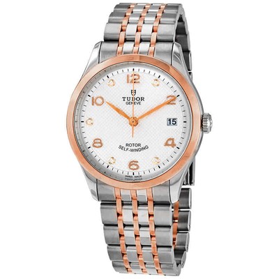 Женские часы Tudor 1926 с автоматическим серебряным циферблатом с бриллиантами диаметром 36 мм M91451-0002