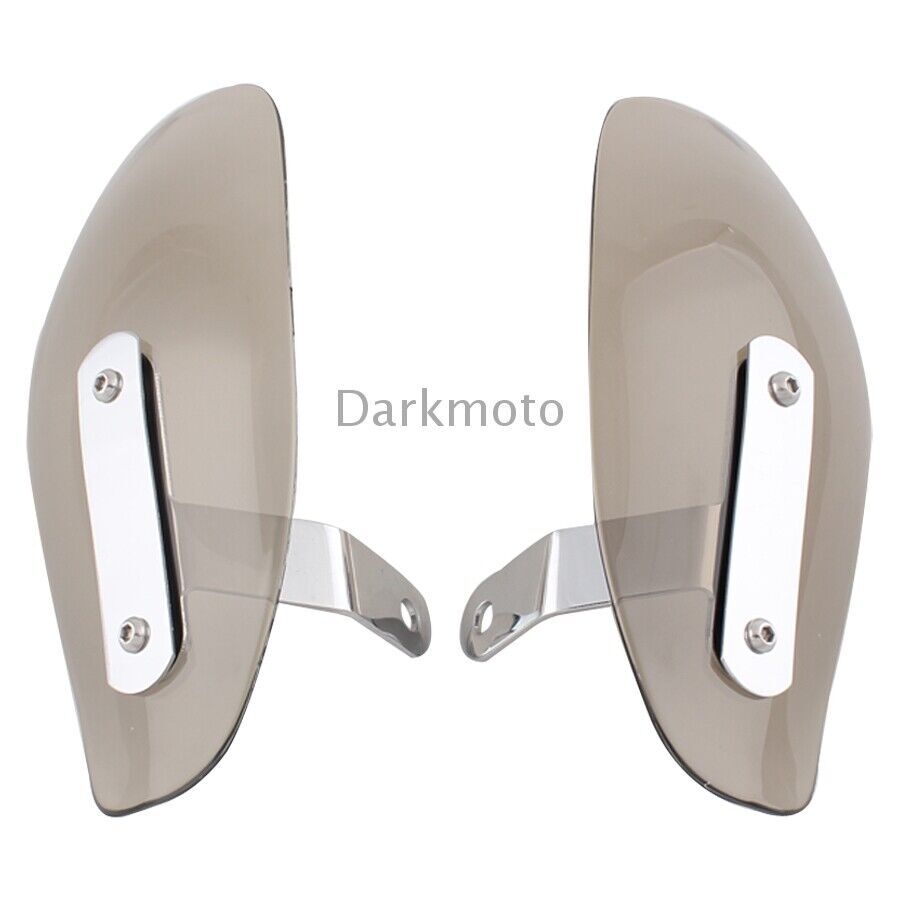 Universal Smoke Motorcycle Handle Bar Hand Guard Protector Wind Deflector Shield