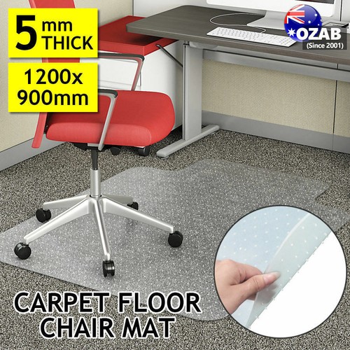 New Carpet Floor Office Computer Work Chair Mat Vinyl