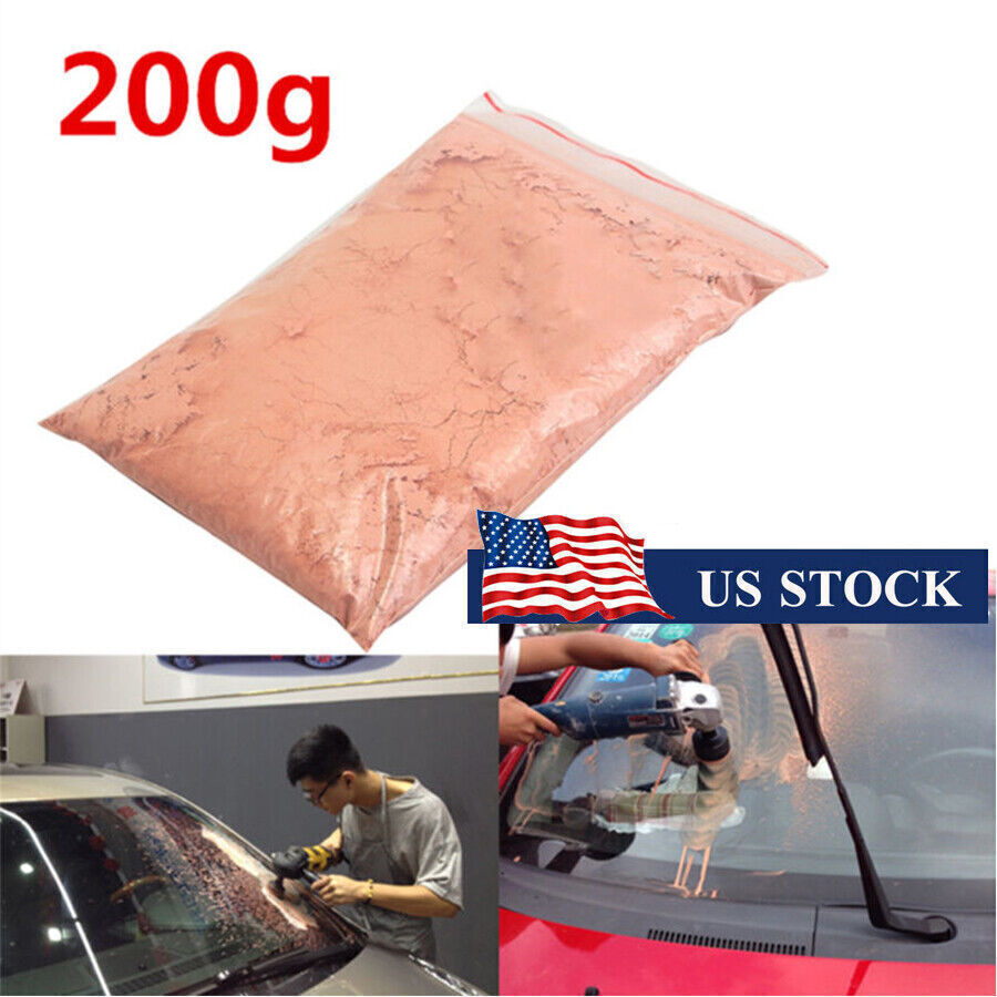 200g Cerium Oxide Glass Polishing Powder Scrach Repair Remover For Car Window US