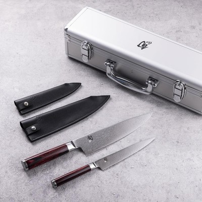 knife utility knife KAI Shun Red flame Anniversary Set Limited knives Chef's