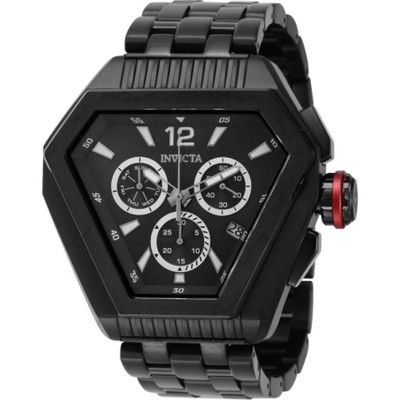 Pre-owned Invicta Speedway Chronograph Date Quartz Black Dial Men's Watch 46099