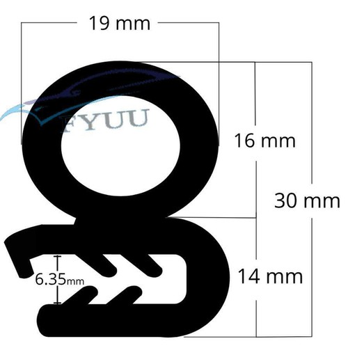 13ft Universal Car Door Edge Rubber Seal Protector Sealing Strip Weatherstrip