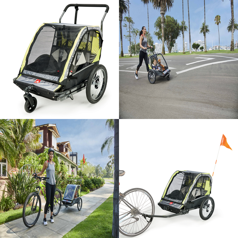 Stroller 2 Child Carrier Running Cart Coupler Kids Jogging