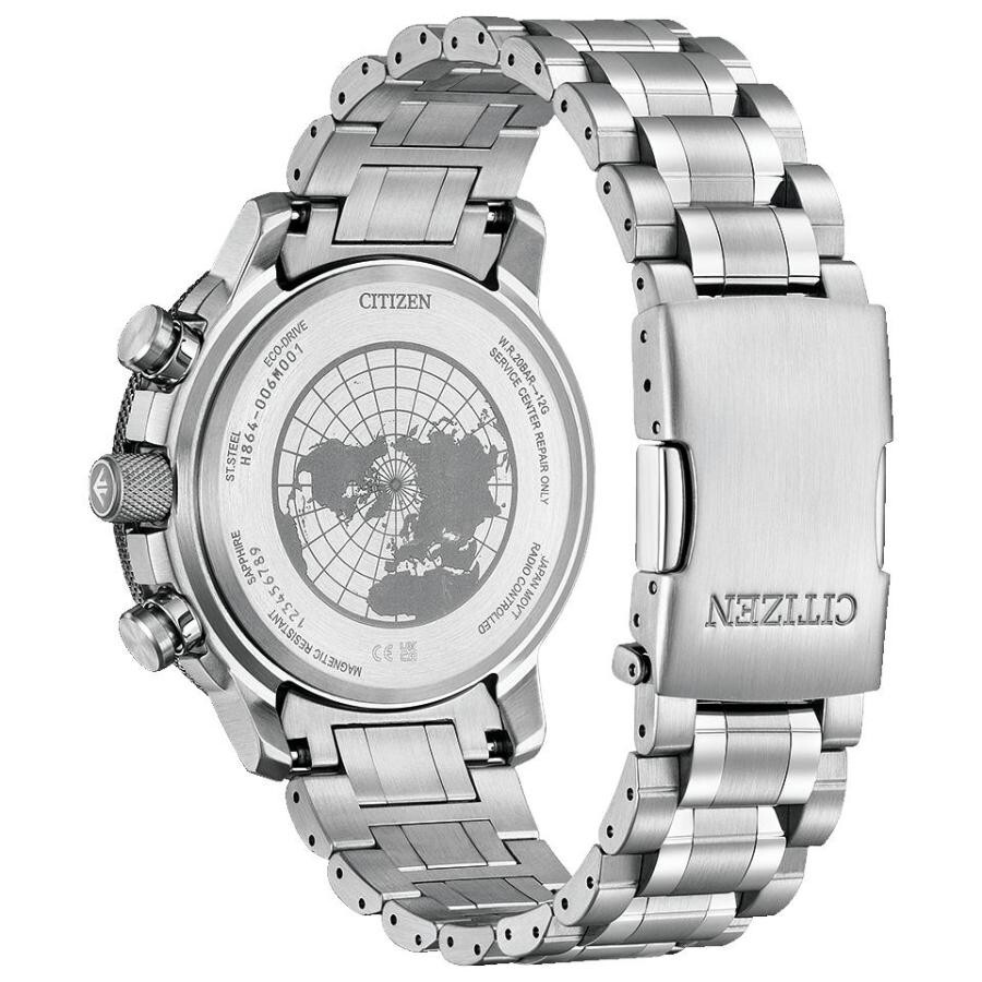 Pre-owned Citizen Promaster By3006-53h Sky Series Geo Trekker Eco Drive Men's Watch