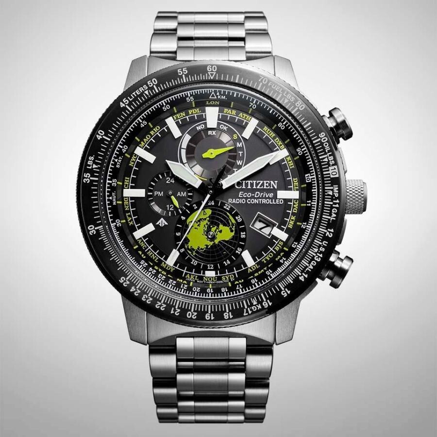 Pre-owned Citizen Promaster By3006-53e Sky Series Geo Trekker Eco Drive Men's Watch