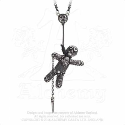 Alchemy Gothic Voodoo Doll Pendant Necklace   Local Stock   Gothic