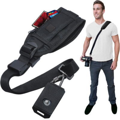 Rapid Camera Neck Strap Shoulder Belt Sling for DSLR Digital SLR Camera Black