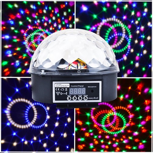 DMX512 Disco DJ Stage Lighting Digital LED RGB Crystal Ball Effect Light