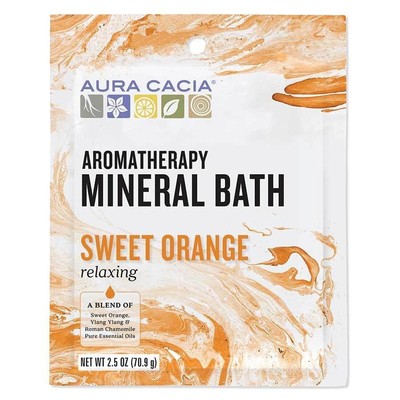 Aura Cacia Mineral Bath-Relaxing Sweet Orange 2.5 oz Соль для ванн