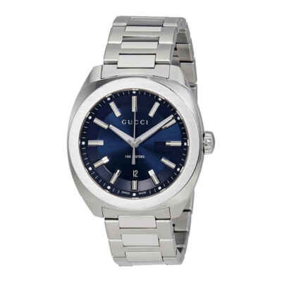 Мужские часы Gucci GG2570 с синим циферблатом YA142303