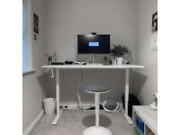 FREE SAME-DAY DELIVERY - Ikea SKARSTA Sit Stand Home Office Desk