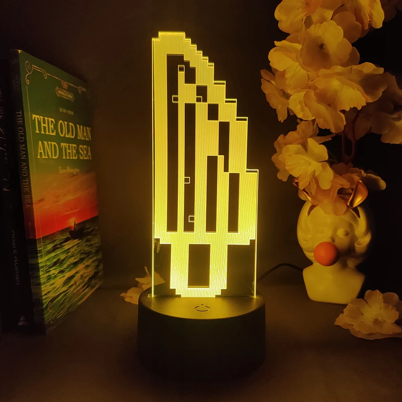 Hot Game the Binding of Isaac Rebirth 3D LED Luce Notturna Decorazione Camera...