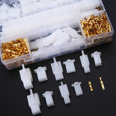 2/3/4/6Pin Motorcycle Male Female Wire Connector Terminal Kit 2.8mm 580Pcs/set