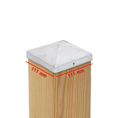 4x Pfostenkappe V2A edelstahl 91x91 mm Pyramide Abdeckkappe für Pfosten 9x9 cm
