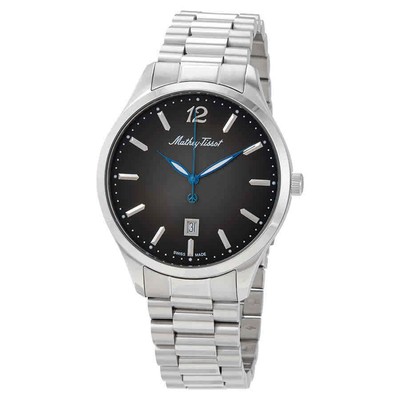 Мужские часы Mathey-Tissot Urban с черным кварцевым циферблатом H411MAN