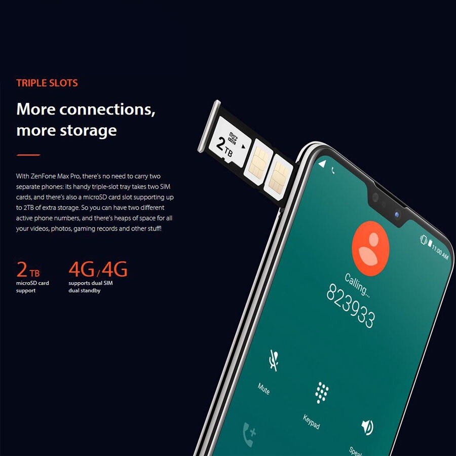 Original Global Version Asus Zenfone Max Pr   o (M2) 4/64GB