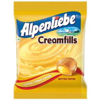 Alpenliebe Creamfills Butter Toffee Pouch, Pure Butter Taste 152g Pack