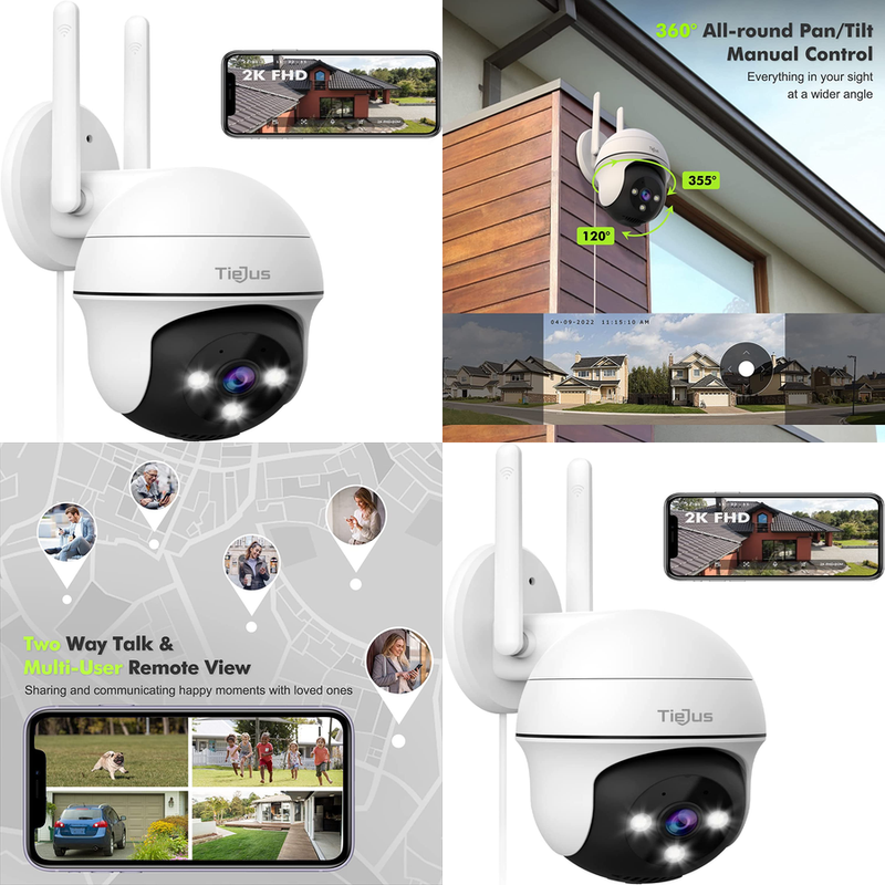 WIRELESS Wifi Security Camera System Smart Home Video Survei