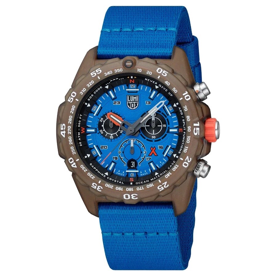 Pre-owned Luminox Bear Grylls Xb.3743.eco Survival Master X Tide 45mm Quartz Men's Watch