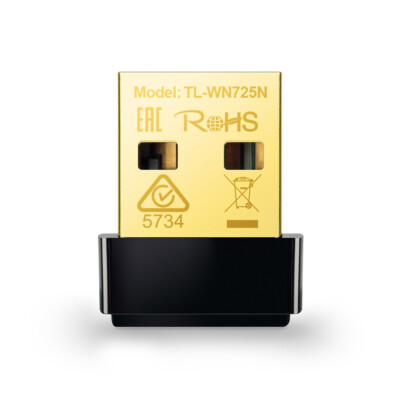 TP-LINK TL-WN725N - USB WiFi Adapter for PC - Nano Size