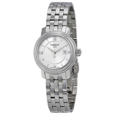 Женские часы Tissot Bridgeport с кварцевым серебряным циферблатом T097.010.11.038.00