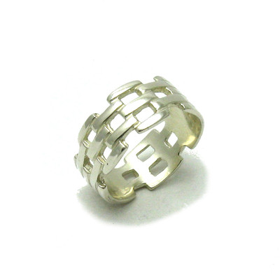 Echtes Sterling Silber Ring Band massiv punziert 925 R001504 Empress