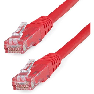 StarTech.com 5ft CAT6 Ethernet Cable - Red Molded Gigabit - 100W PoE UTP 650MHz