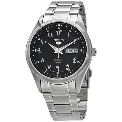 ザナック×ザナック Seiko 5 Automatic Black Arabic Dial Men's Watch SNKP21J1