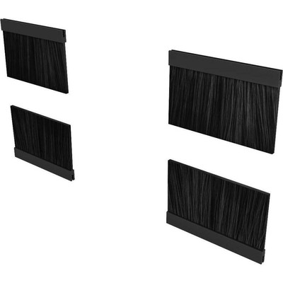 Vertiv Cable Pass Through Brush Kit for Top Panel - Black - 8 Pack