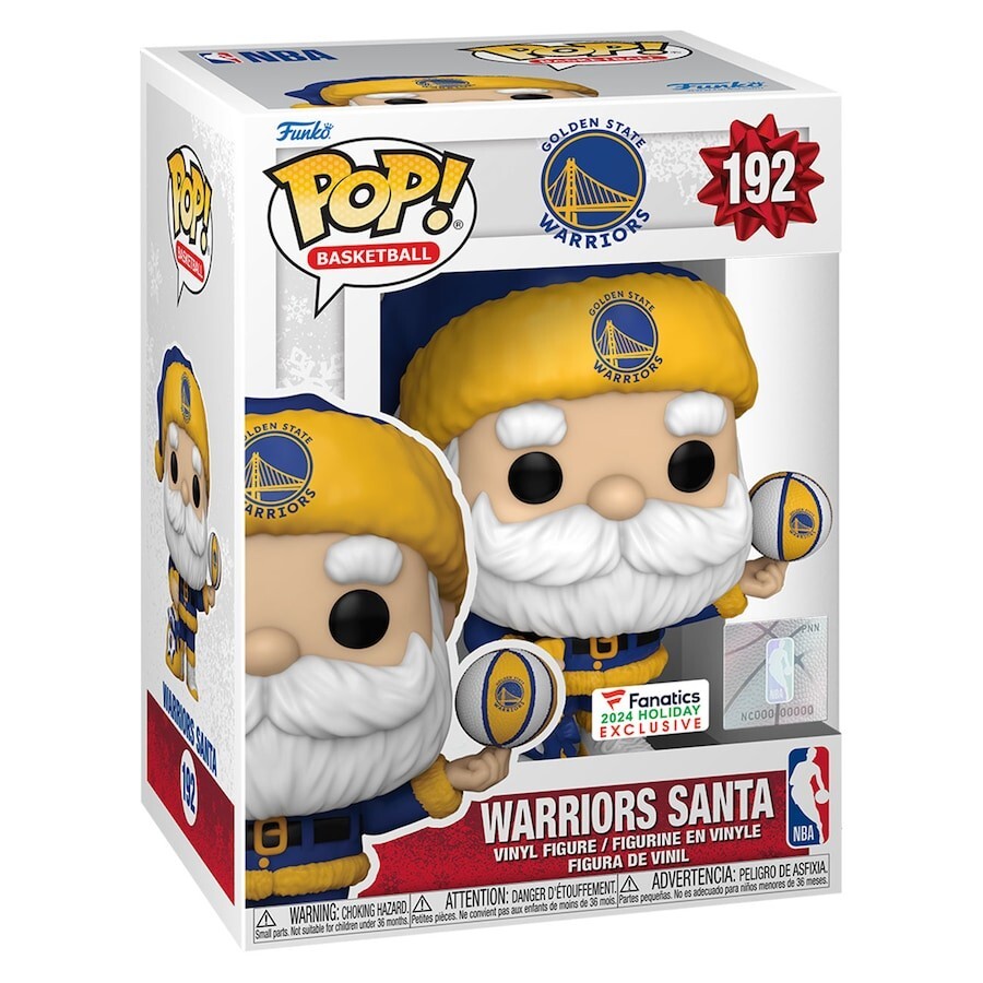 Funko POP! NBA Golden State Warriors 2024 Santa Claus Figure
