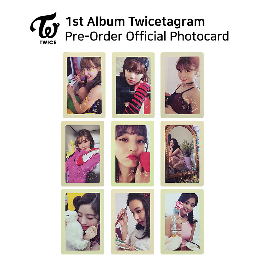 TWICE 1st Album Twicetagram Likey Official Photocard Pre