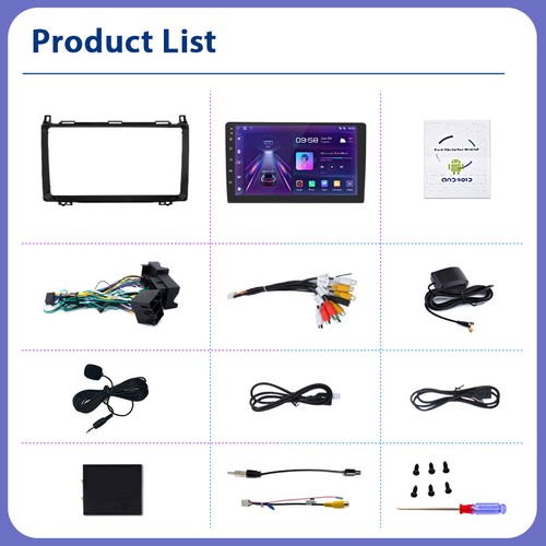 Android12 For Mercedes Benz Sprinter 2500 B200 Viano Vito Car Radio GPS Nav DAB+