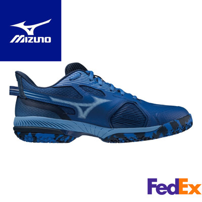 Mizuno Tennis shoes WAVE EXCEED 5 SW OC Blue Navy 61GB2314 26 For Clay oki08