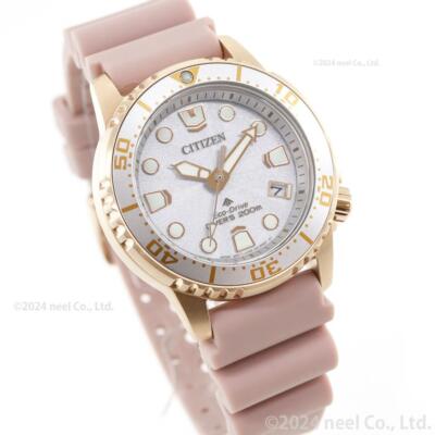 Pre-owned Citizen Promaster Eo2023-00a Women Watch Marine Eco-drive Solar Diver 200ｍ