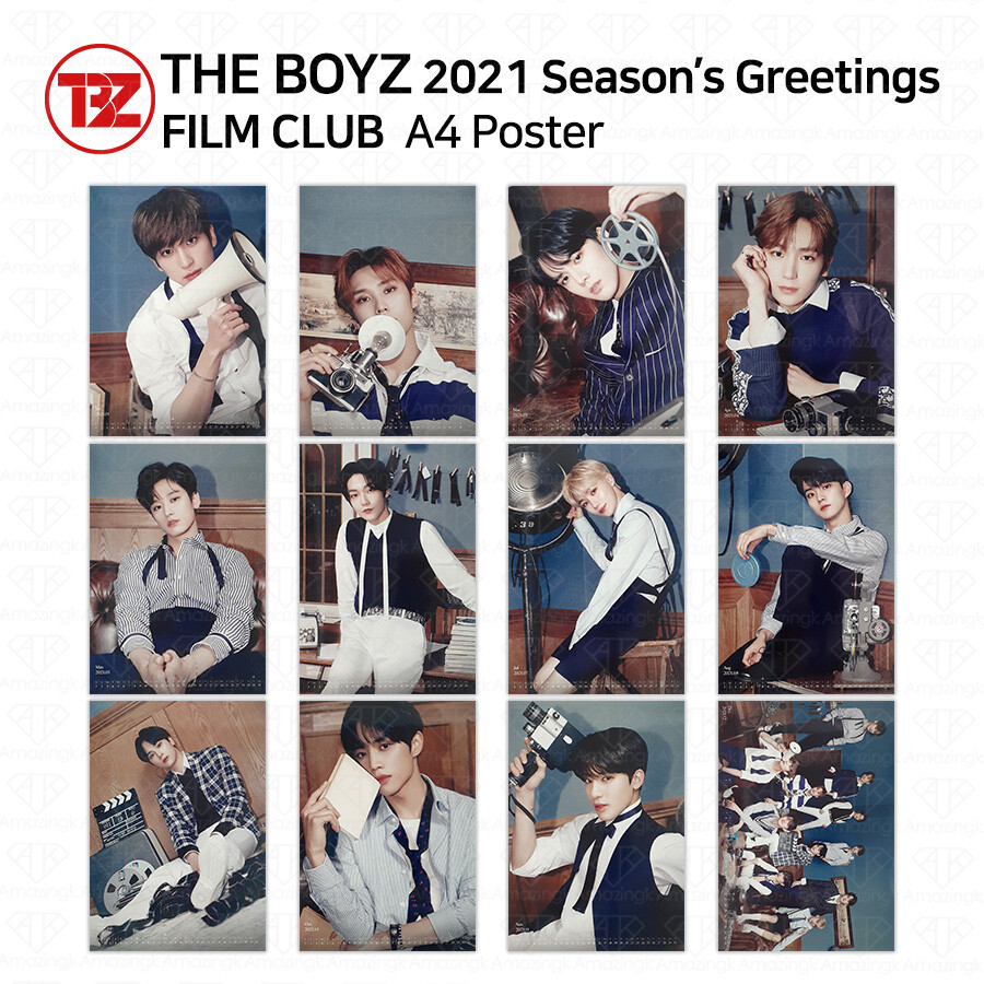 【新品・未開封】THE BOYZ / 2021 シーグリ FILM CLUB THE BOYZ 2021 Season's Greetings Film Club A4 Poster Each