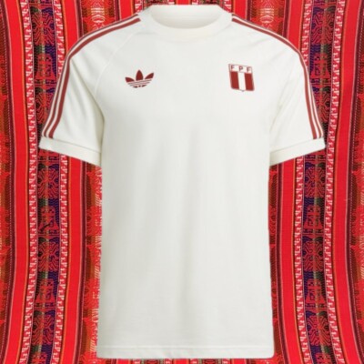 Adidas Peru Polo Adicolor FPF Seleccion Peruana Medium