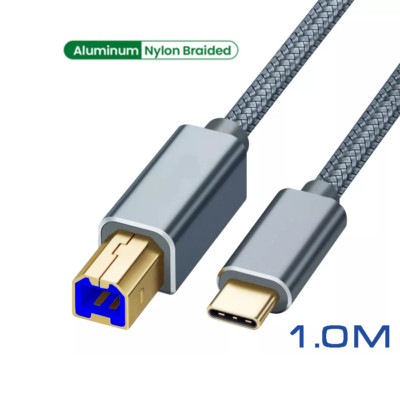 Sonilco USB-C to USB-B 3.0 Cable Nylon Epson HP Canon Brother Printer Scanner