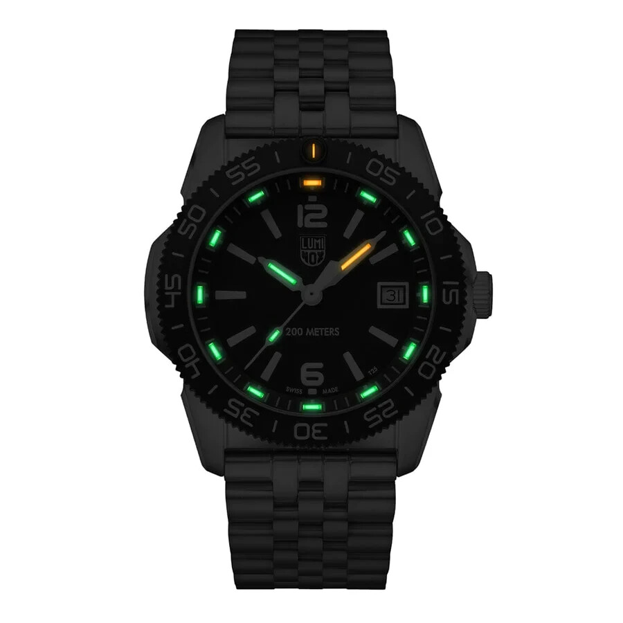 Pre-owned Luminox Xs.3122m Pacific Diver Ripple Dive Swiss Made Watch 39mm