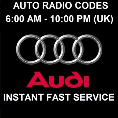 AUDI A1 RADIO UNLOCK CODE l CONCERT - SYMPHONY - CHORUS RNS-E |ALL MODELS