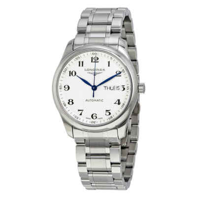 Мужские часы Longines Master Collection с автоматическим серебряным циферблатом L2.755.4.78.6